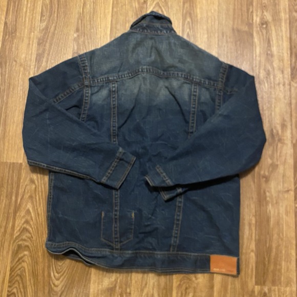 Y2K Sean John Denim Trucker Jacket Men Small Dark Blue Wash P Diddy - Picture 2 of 6